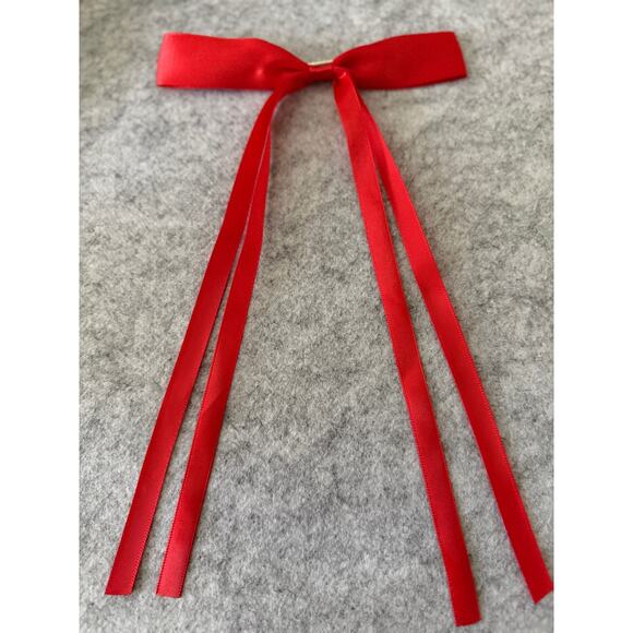 SHASHI REVOLVE NWOT The Girlie Bow Satin Red Preppy Cottagecore Fairycoree - Picture 1 of 4